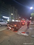 부산 사하구 다대로 3중 추돌 사고…속도 줄이자 쿵