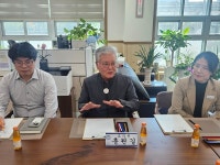 홍원길 의원, 향산초·중 외벽 방수공사 후속 점검