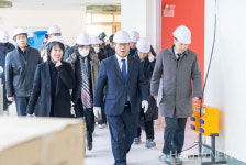 김석준 부산시교육감, 에코델타시티 신설 학교 현장 점검