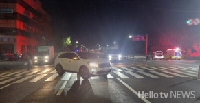부산 사상구 감전동 도로 4중 추돌 사고…4명 부상