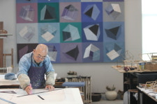 김재관 작가의 기하학적 추상회화 55년