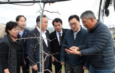기재부 김병환 1차관 보은군 방문 사과수급 점검