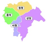 청주시 통합 10년, 인구 편차 심화