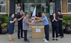 내북면 애향동지회, 8·15 광복절 태극기 전달