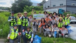세종시 연동면, 청연로 일대서 환경정화활동