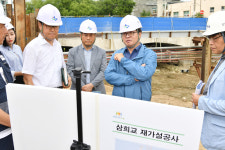 염태영 수원시장, ‘삼희교 재가설 공사’ 현장점검