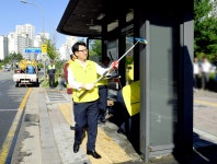 파주시, 추석맞이 버스정류장 가로변 대청소