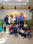 대한민국 축복봉사단,한국 미혼모 협회 물품과 의정부 코코가베어린이집 학부모들의  후원품 전달