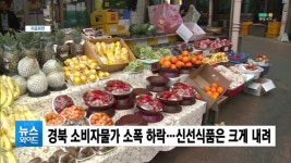 경북 소비자물가 소폭 하락…신선식품은 크게 내려