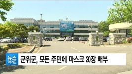 군위군, 모든 주민에 마스크 20장 배부