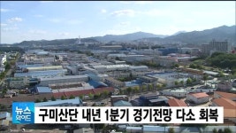 구미산단 내년 1분기 경기전망 다소 회복