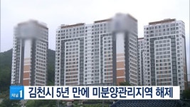 김천시 5년 만에 미분양관리지역 해제