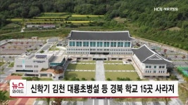 신학기 김천 대룡초병설 등 경북 학교 15곳 사라져