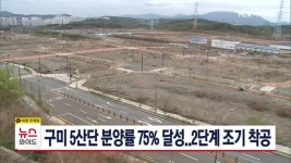 구미 5산단 분양률 75% 달성..2단계 조기 착공