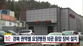 경북 권역별 요양병원 10곳 음압 장비 설치