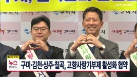 구미·김천·상주·칠곡, 고향사랑기부제 활성화 협약