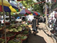 전남매일 현장르포, 광주 북구 일곡동 노점상 인도 불법점령