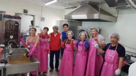 여수 미평동 주민자치위 설거지 봉사