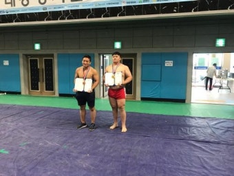 여수공고 김민재 대통령기 전국장사씨름 우승