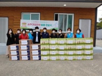 순천 승주 에코마켓, 마스크·한과 기탁