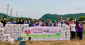 여수 주삼동, 취약계층 감자 나눔 행사