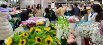 활기 찾는 화훼시장