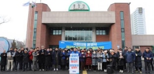 윤영덕, 효천역서 출마 선언…“정권교체 선봉장”