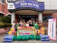 목포 부흥동 자생단체, 경로당 위문품 전달