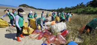 신안군 새마을회, 청정 전남 만들기 해양 환경 운동