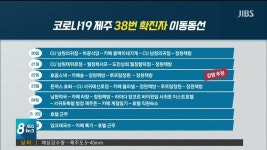 38번 확진자 21곳 방문 15명 격리