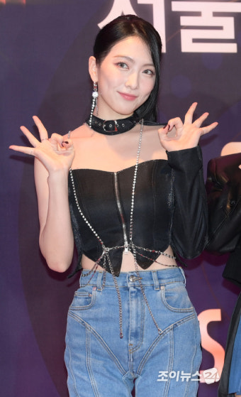 [포토]카라 강지영, 센터 비주얼 오케이