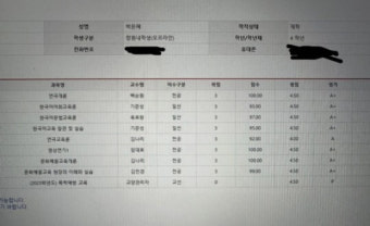 박은혜, 이혼 후 홀로 육아 중에도 A+ 수두룩 대학 성적표 