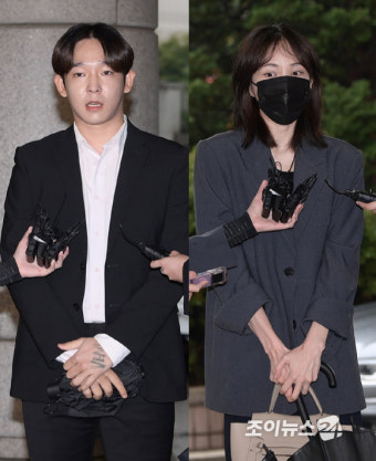 [포토]'마약 혐의 인정' 남태현-서민재, 법원에서 재회한 전 연인