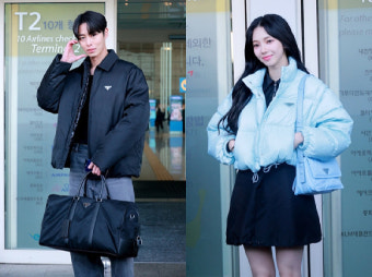 올블랙 이재욱x러블리 카리나…'프라다 패션쇼' 참석
