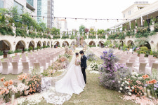 하트 발사에 웃음 활짝…문지인♥김기리, 결혼식 현장 공개