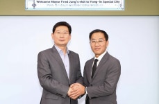 이상일 용인시장, 美 플러튼시 프레드 정 시장 만나 교류 확대 논의