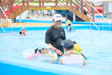 여주시, 남한강 둔치 물놀이장 개장…시민들 발길 이어져