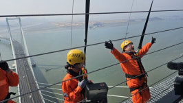 [현장] 청라하늘대교 전망대 한 달 앞…직접 올라가 보니