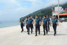 진정무 경남경찰청장, 통영 욕지도, 비진도 해수욕장 합동순찰