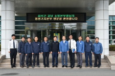 허석곤 경남소방본부장, 통영소방서·한국가스공사 통영기지본부 방문