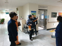 김홍찬 진주소방서장, 요양병원 화재예방 지도방문