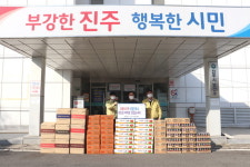 진주시복지재단 코로나 선별진료소 찾아 위문