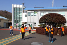 고성 삼산면 의용소방대 방역활동 나서