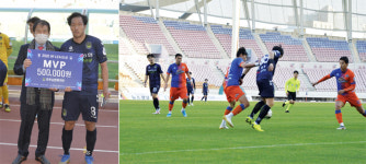진주시민축구단 창단 첫해 우수한 성적으로 희망 보였다.