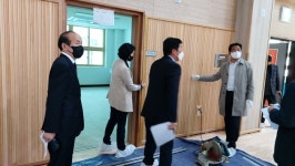 김성갑 경남도의원, 거제지역 신설학교 찾아 개교 점검