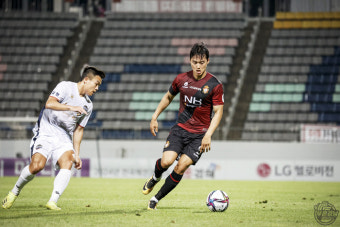 경남FC, 윤주태 데뷔골 속 아쉬운 패배
