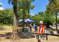 창원시 읍·면·동 단체원들, 선별진료소 찾아 일손돕기 봉사활동 펼쳐