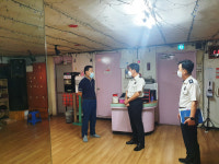 김조일 경남소방본부장 진주 콜라텍 방역수칙 현장점검