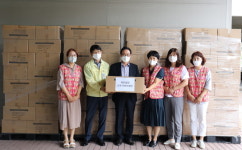 경남지오영, 진주복지재단에 코로나 예방 마스크 기부