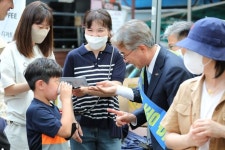 박종훈 경남교육감 후보 거제·통영 지역 방문